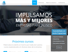 Tablet Screenshot of coparmexjal.org.mx